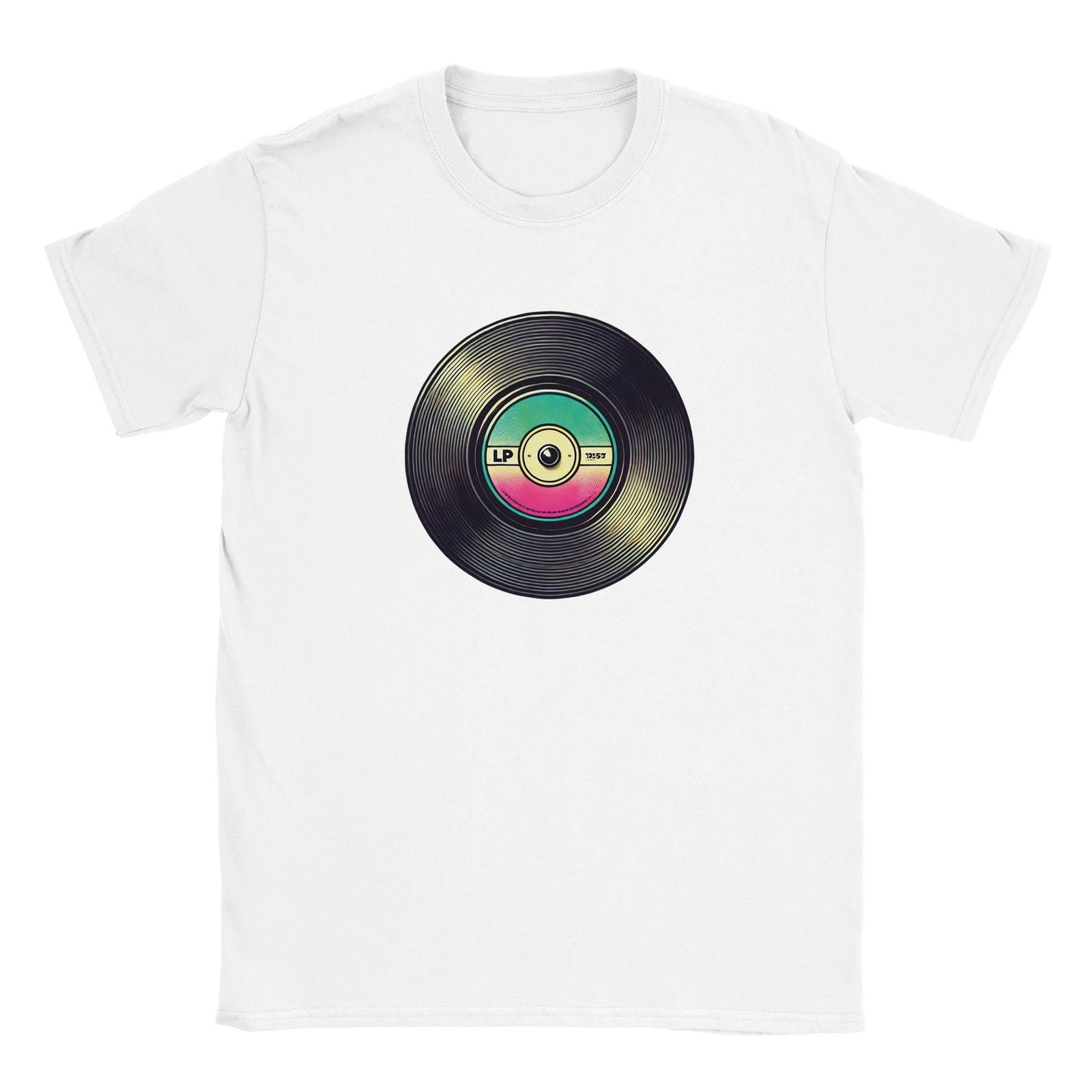 Retro LP plaat | T-Shirt Unisex - Tshirt-Fabriek.nl