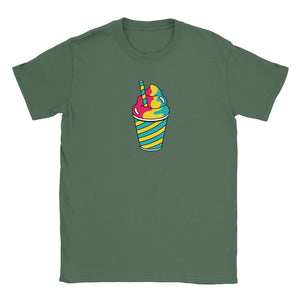 Retro Milkshake | T-Shirt Unisex - Tshirt-Fabriek.nl