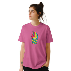 Retro Milkshake | T-Shirt Unisex - Tshirt-Fabriek.nl