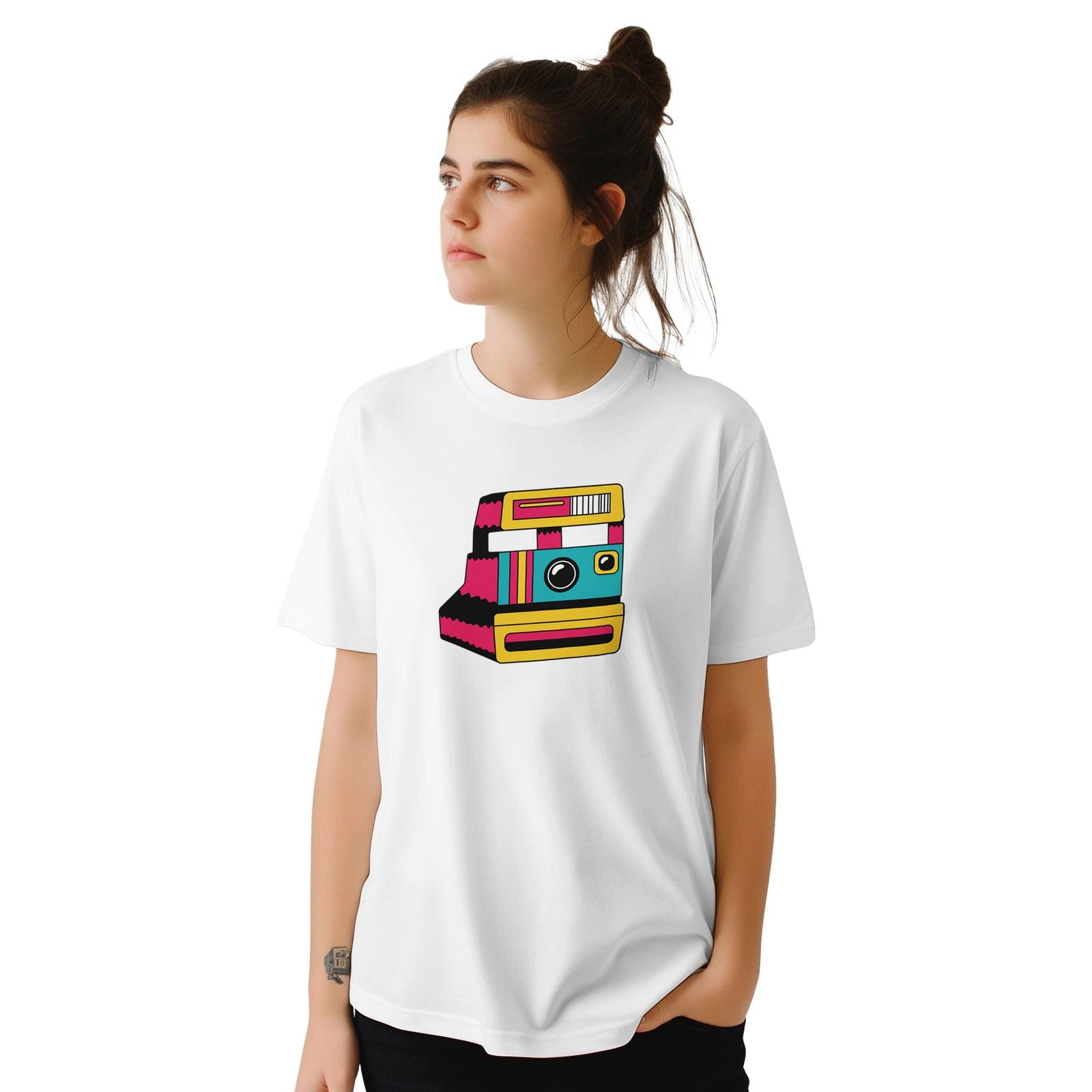 Retro Polaroid camera  | T-Shirt Unisex - Tshirt-Fabriek.nl