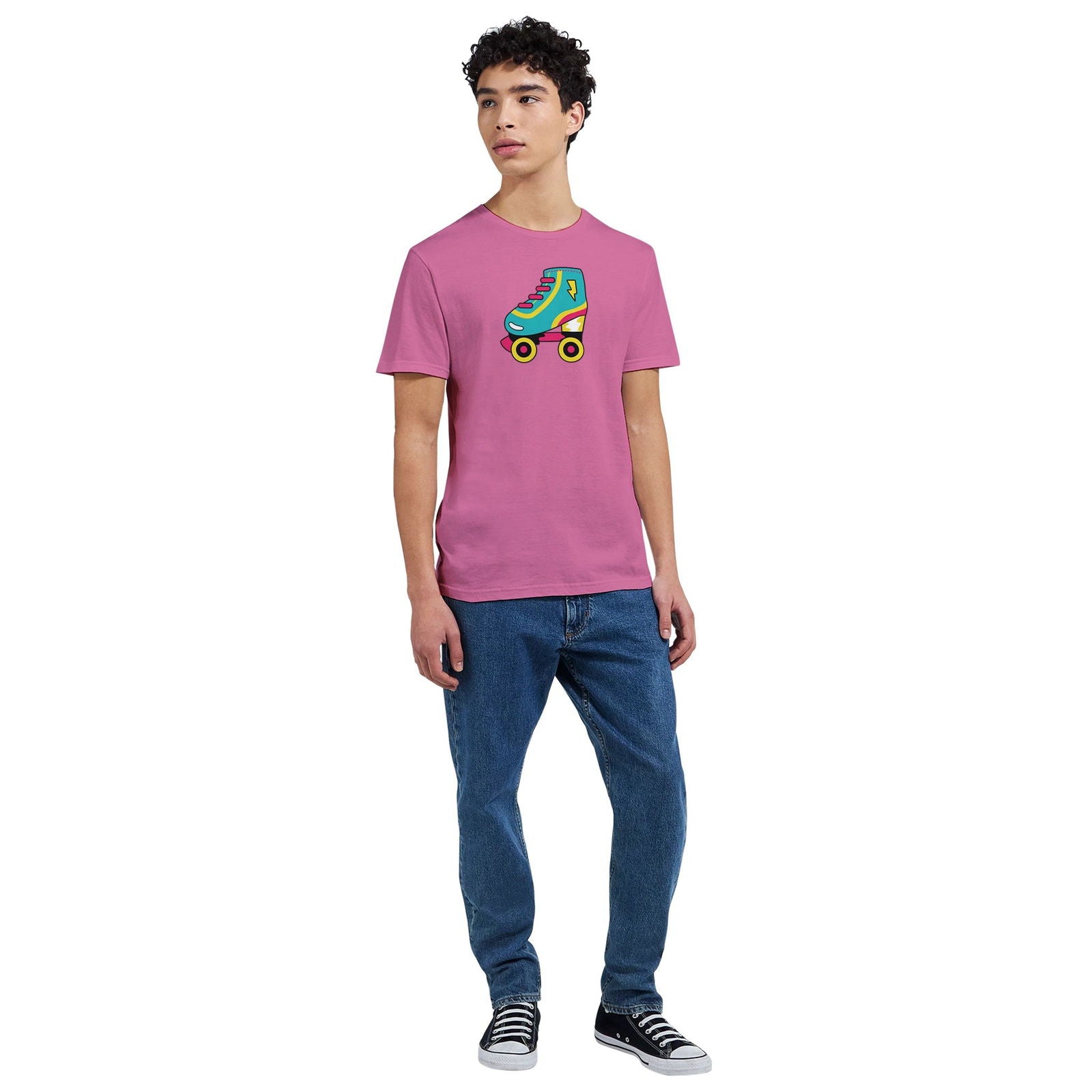 Retro Roller skate | T-Shirt Unisex - Tshirt-Fabriek.nl