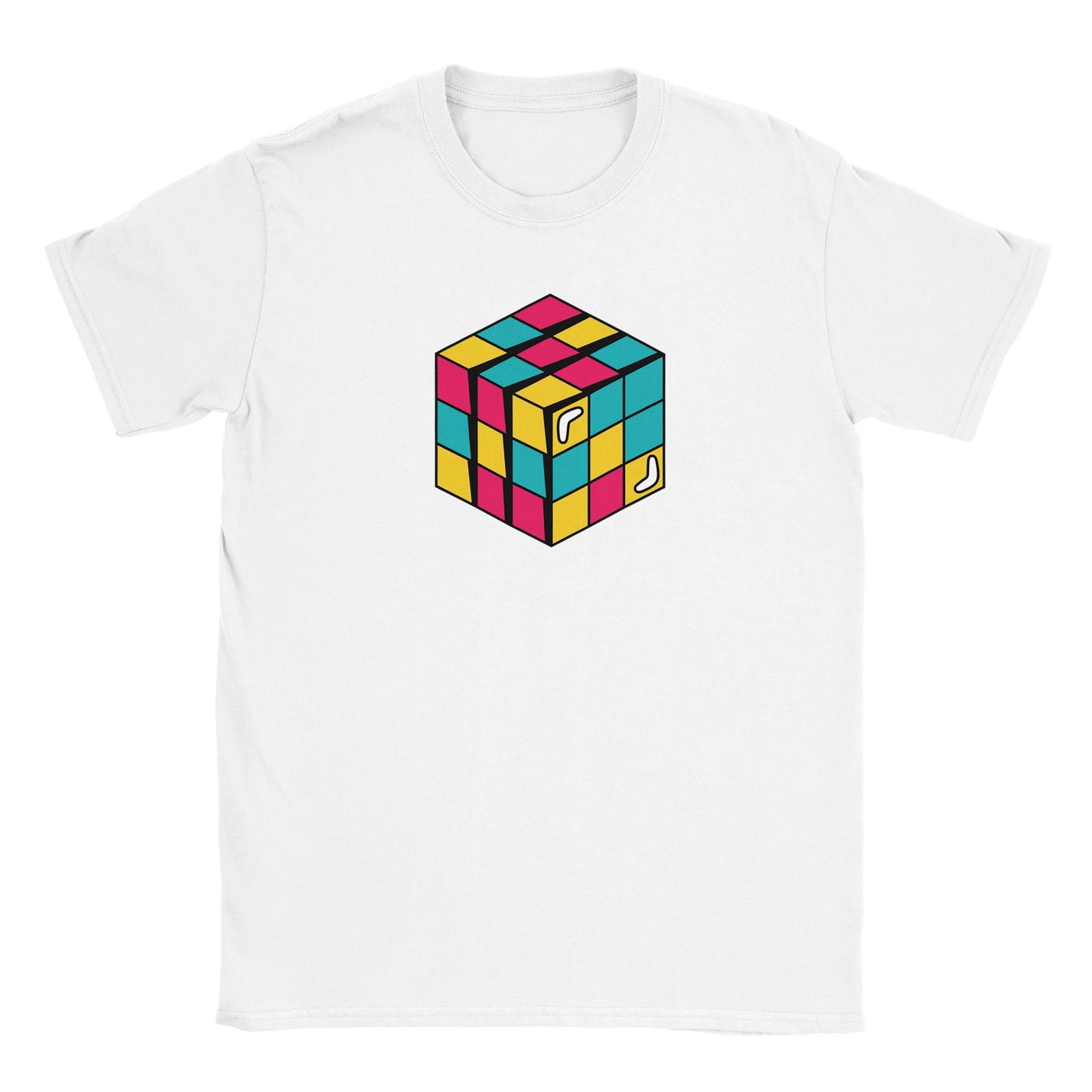 Retro Rubix cube | T-Shirt Unisex - Tshirt-Fabriek.nl