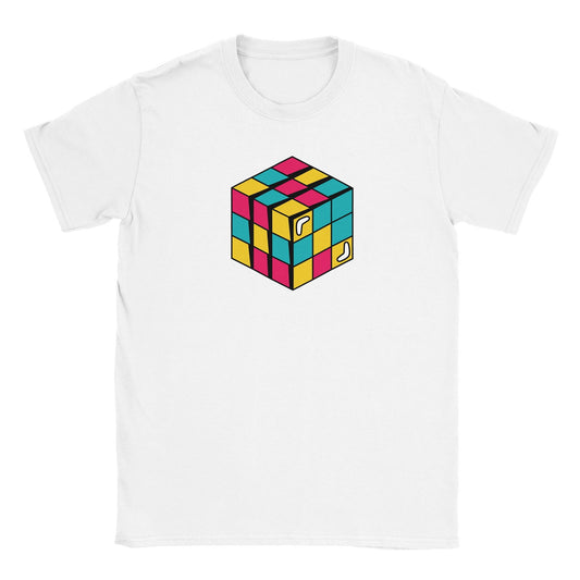 Retro Rubix cube | T-Shirt Unisex - Tshirt-Fabriek.nl