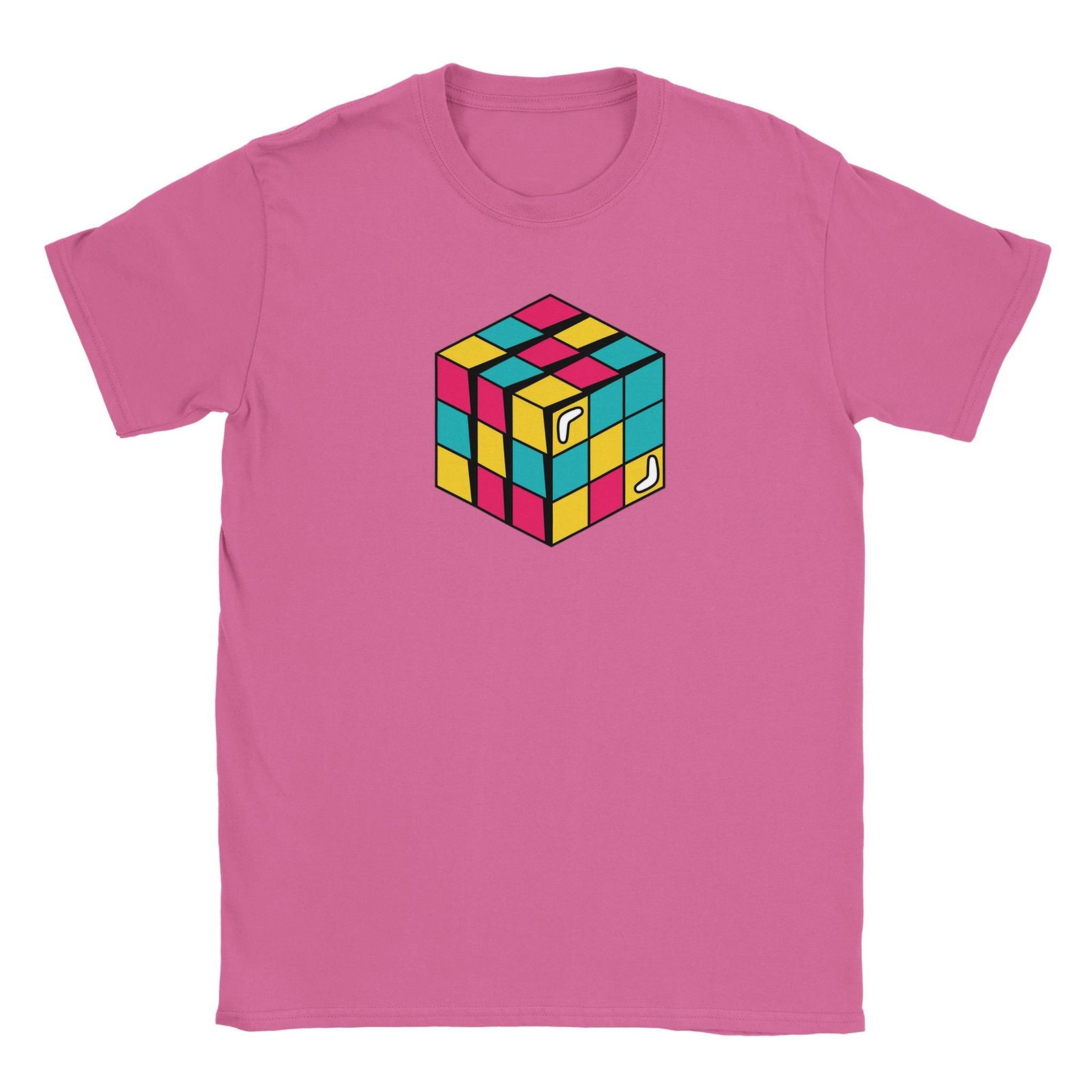 Retro Rubix cube | T-Shirt Unisex - Tshirt-Fabriek.nl