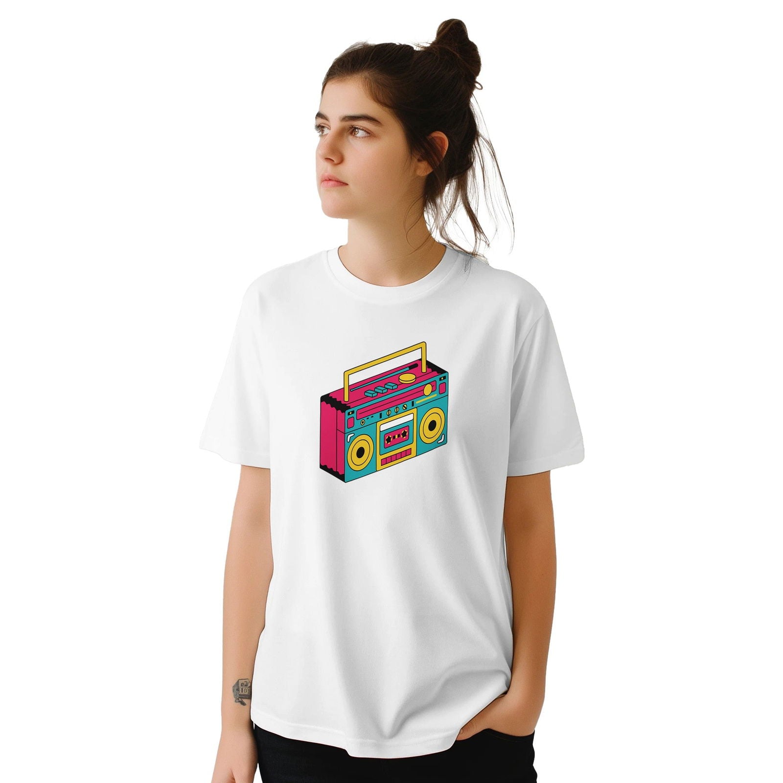 Retro Stereo | T-Shirt Unisex - Tshirt-Fabriek.nl