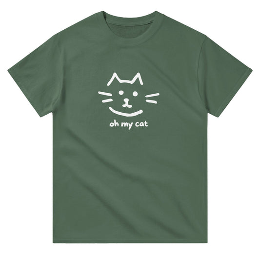 T-Shirt Unisex - Oh My Cat - Tshirt-Fabriek.nl