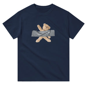 T-shirt Unisex | Ductaped teddybear - Tshirt-Fabriek.nl