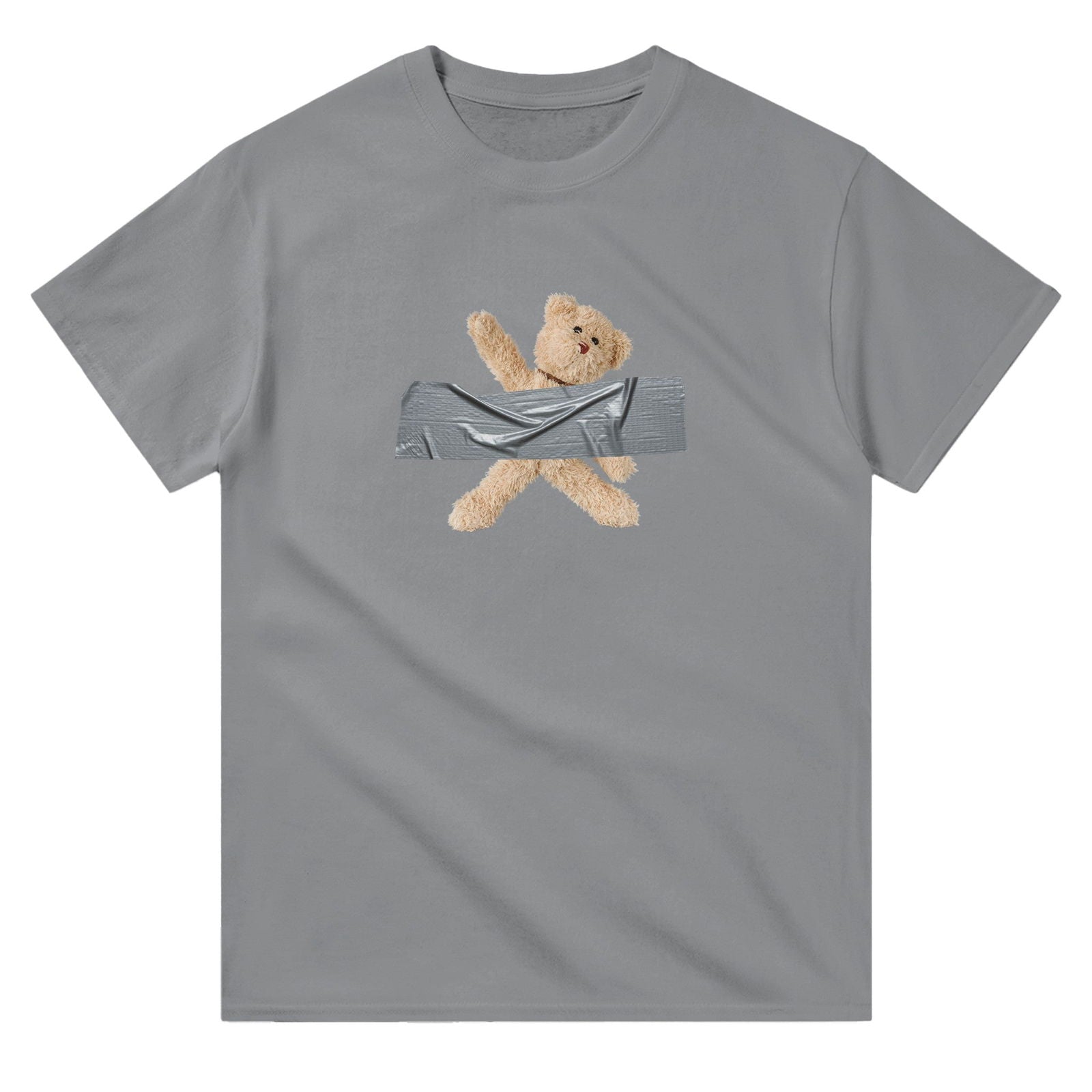 T-shirt Unisex | Ductaped teddybear - Tshirt-Fabriek.nl