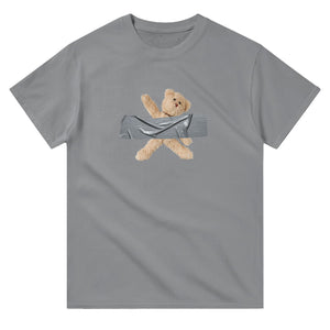 T-shirt Unisex | Ductaped teddybear - Tshirt-Fabriek.nl