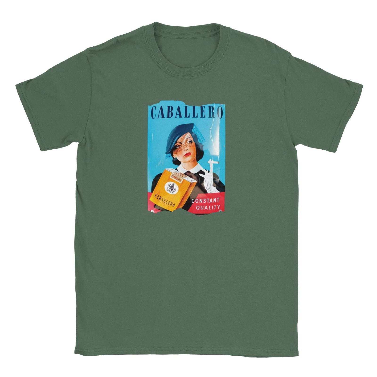 Tabak Caballero cropped | T-shirt Unisex - Tshirt-Fabriek.nl