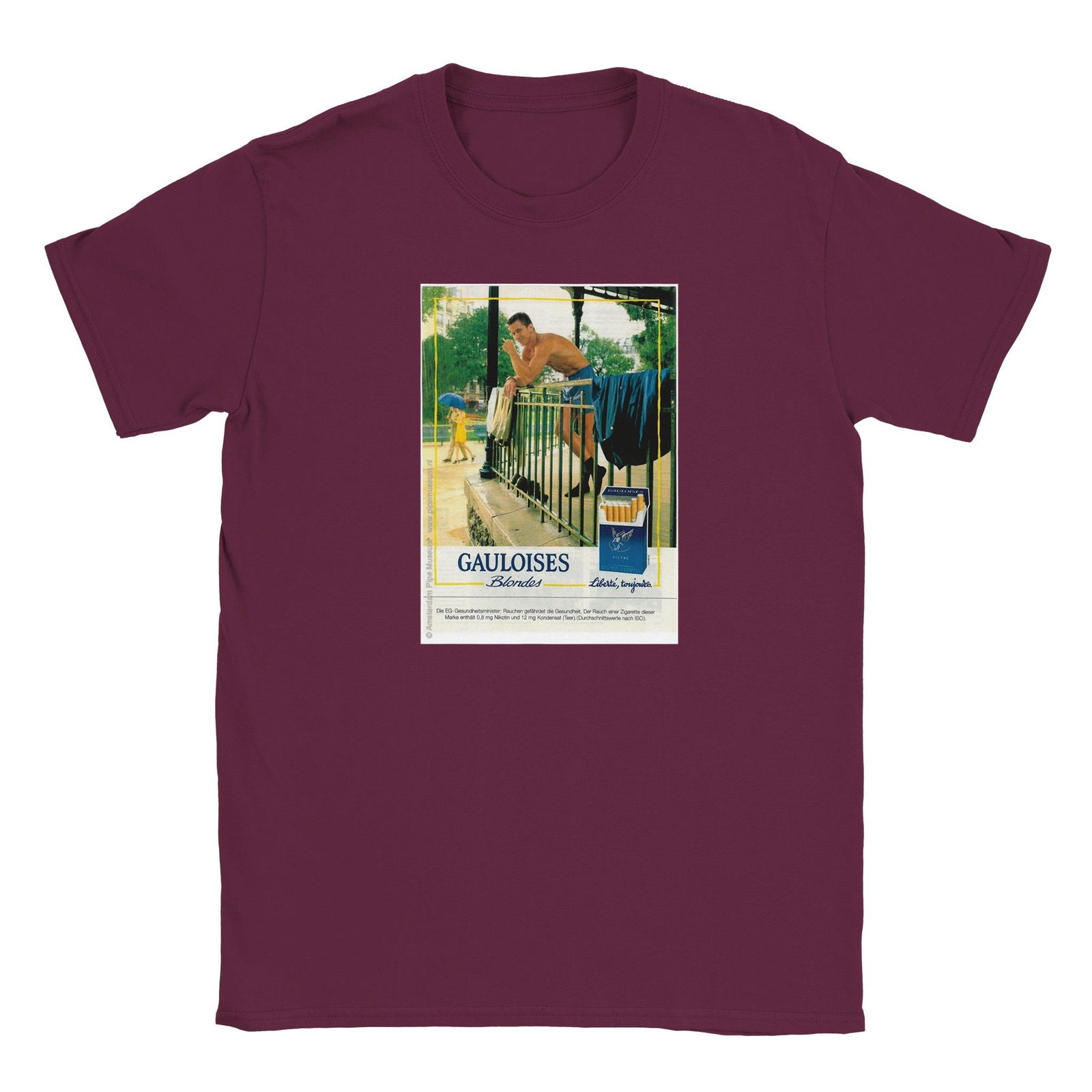 Tabak Gauloises blondes | T-shirt Unisex - Tshirt-Fabriek.nl