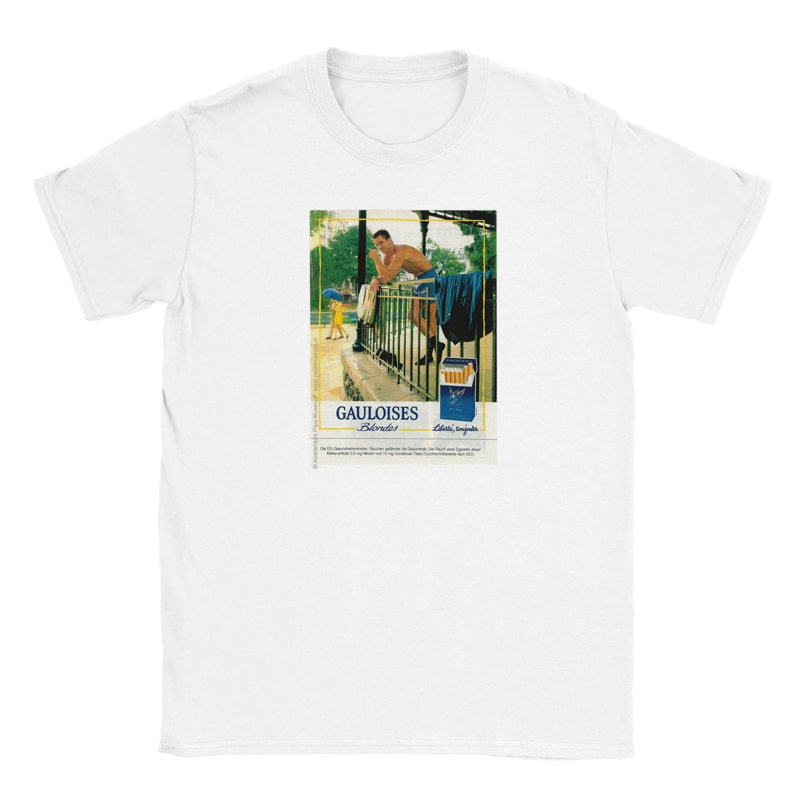 Tabak Gauloises blondes | T-shirt Unisex - Tshirt-Fabriek.nl