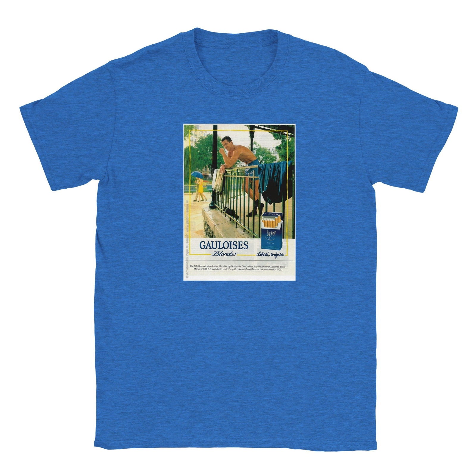 Tabak Gauloises blondes | T-shirt Unisex - Tshirt-Fabriek.nl