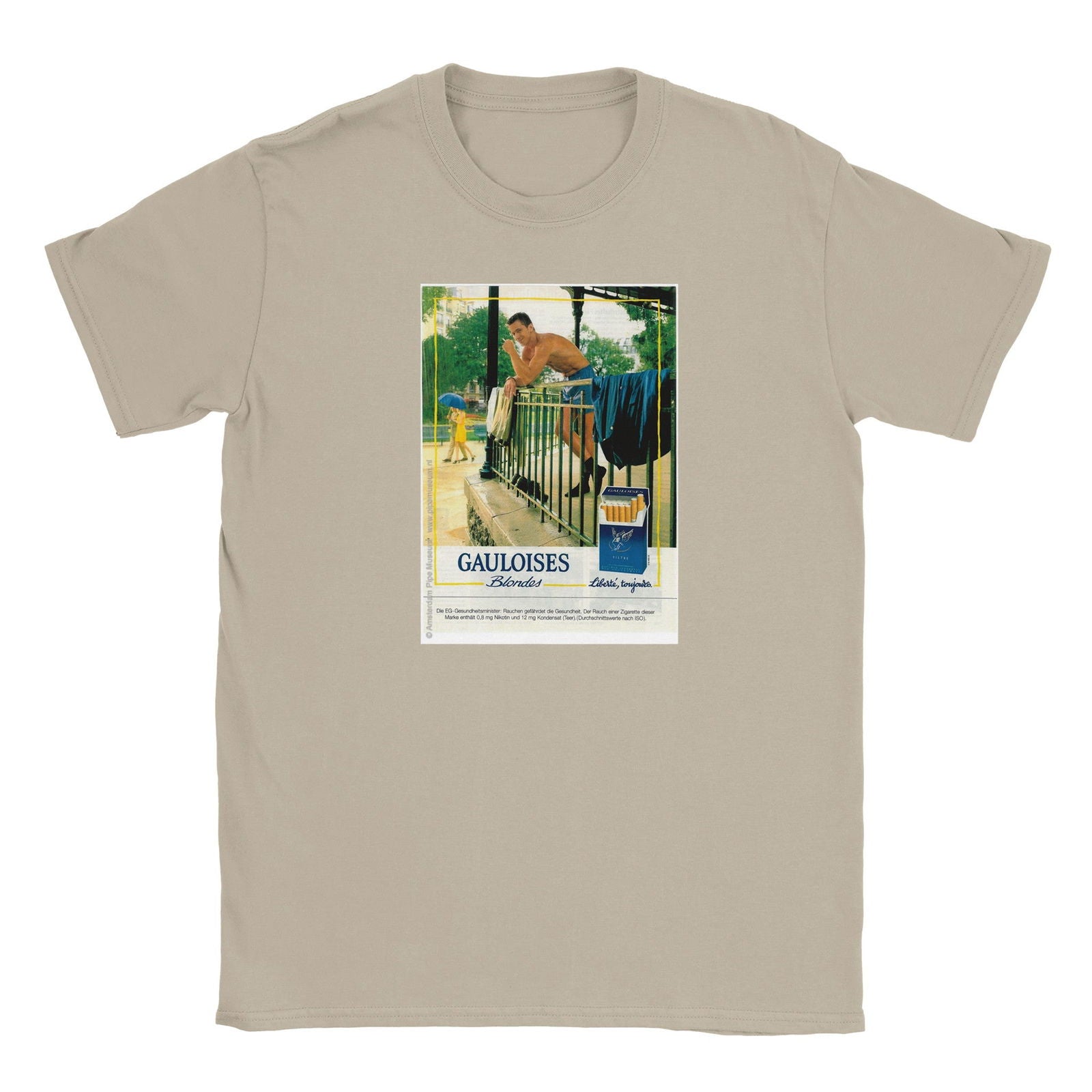 Tabak Gauloises blondes | T-shirt Unisex - Tshirt-Fabriek.nl