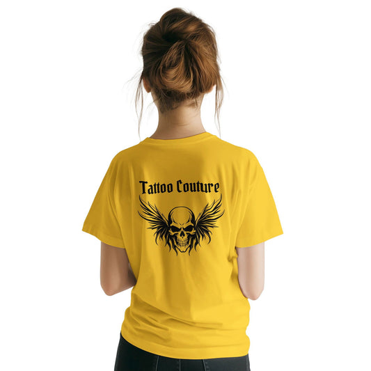 Tattoo Couture Wings Skull | T-Shirt Unisex - Tshirt-Fabriek.nl