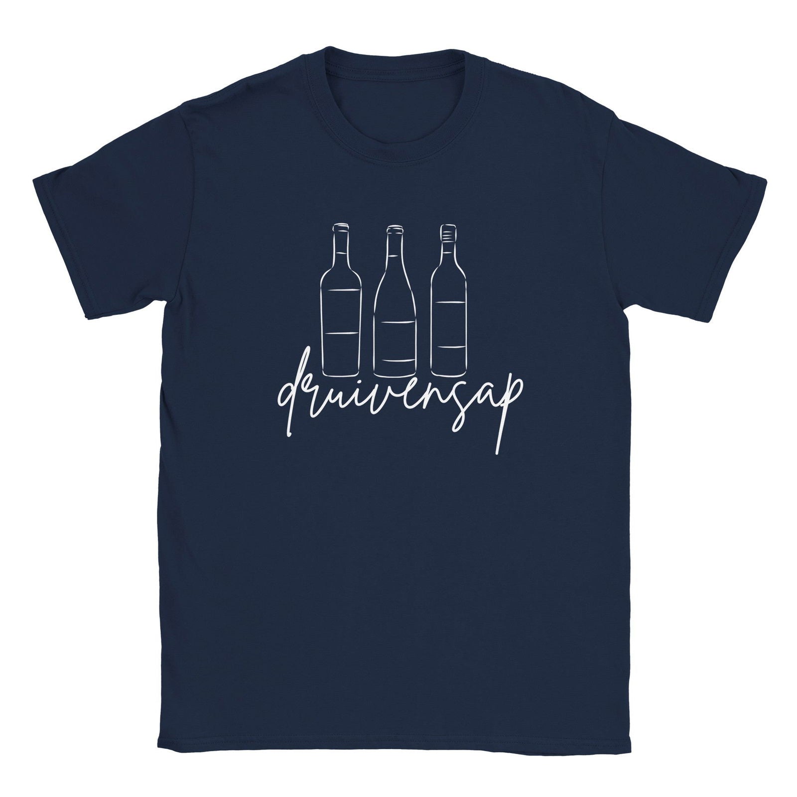 Wijn - Druivensap | T-shirt Unisex - Tshirt-Fabriek.nl