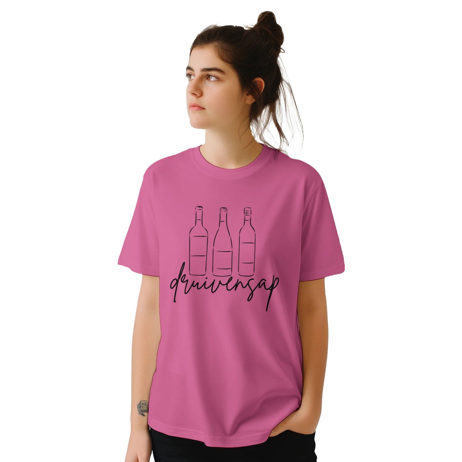 Wijn - Druivensap | T-shirt Unisex - Tshirt-Fabriek.nl