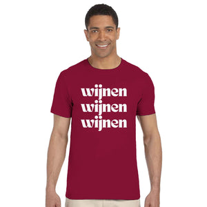 Wijnen 3X | T-shirt Unisex - Tshirt-Fabriek.nl