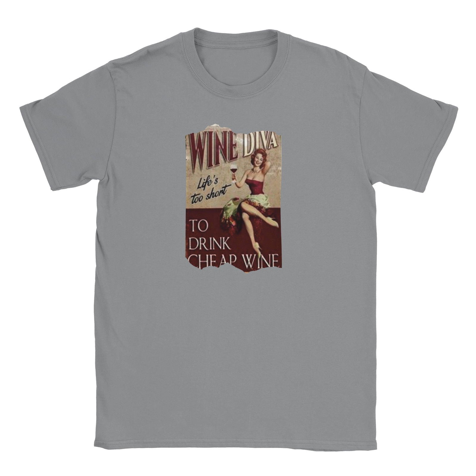 Wine Diva | T-shirt Unisex - Tshirt-Fabriek.nl