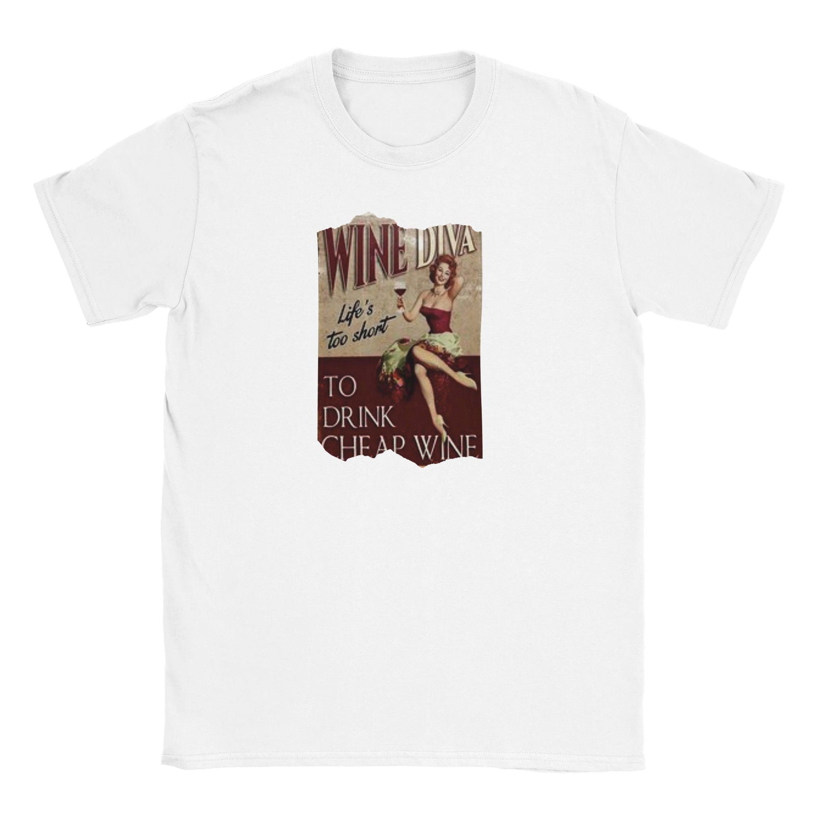 Wine Diva | T-shirt Unisex - Tshirt-Fabriek.nl