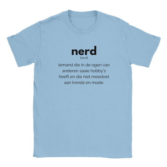 Woordenboek - Nerd | T-Shirt Unisex - Tshirt-Fabriek.nl